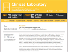 Tablet Screenshot of clin-lab-publications.com